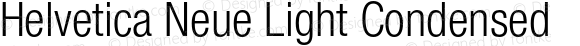 Helvetica Neue Light Condensed