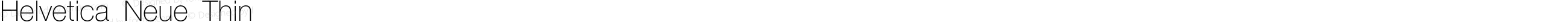 Helvetica Neue Thin