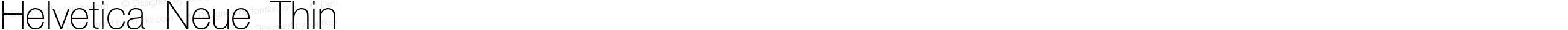 Helvetica Neue Thin