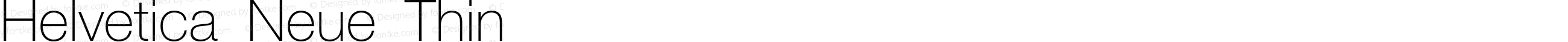 Helvetica Neue Thin