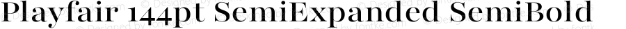 Playfair 144pt SemiExpanded SemiBold