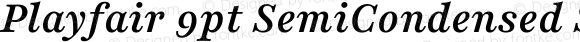 Playfair 9pt SemiCondensed SemiBold Italic
