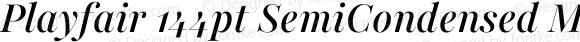 Playfair 144pt SemiCondensed Medium Italic