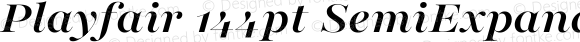Playfair 144pt SemiExpanded Bold Italic