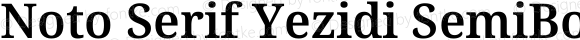 Noto Serif Yezidi SemiBold