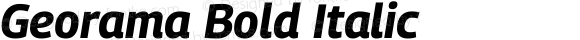 Georama Bold Italic Version 1.001