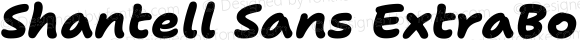 Shantell Sans ExtraBold Italic