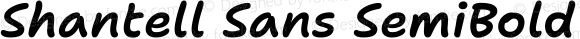 Shantell Sans SemiBold Italic