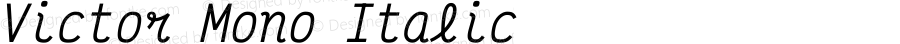 Victor Mono Italic