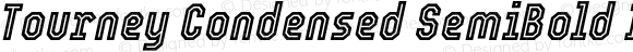 Tourney Condensed SemiBold Italic