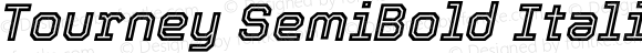 Tourney SemiBold Italic