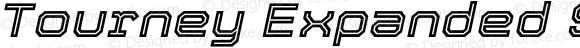 Tourney Expanded SemiBold Italic