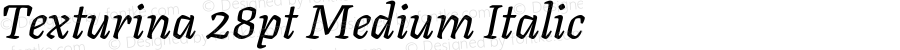 Texturina 28pt Medium Italic