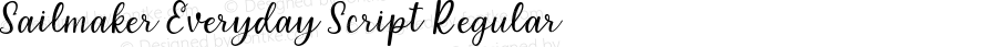 Sailmaker Everyday Script Regular Version 1.000