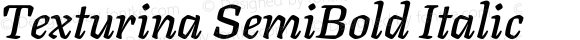 Texturina SemiBold Italic