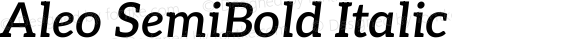Aleo SemiBold Italic