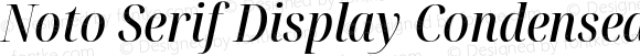 Noto Serif Display Condensed Medium Italic