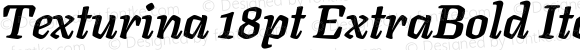 Texturina 18pt ExtraBold Italic