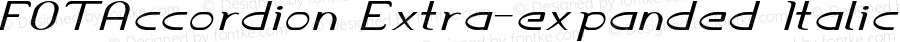 FOTAccordion Extra-expanded Italic