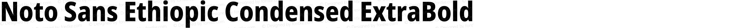 Noto Sans Ethiopic Condensed ExtraBold