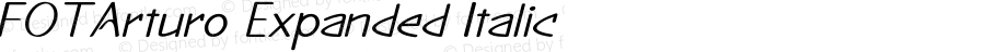 FOTArturo Expanded Italic