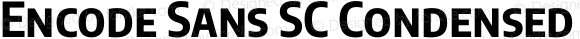 Encode Sans SC Condensed Bold