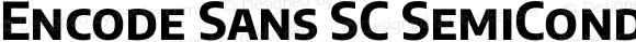 Encode Sans SC SemiCondensed Bold