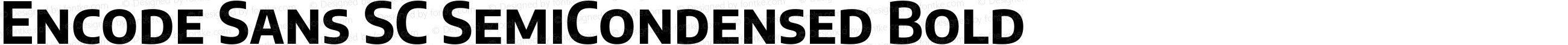 Encode Sans SC SemiCondensed Bold