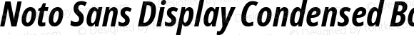 Noto Sans Display Condensed Bold Italic