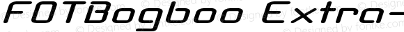FOTBogboo Extra-expanded Italic
