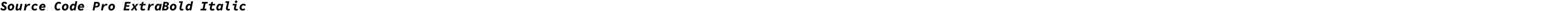 Source Code Pro ExtraBold Italic