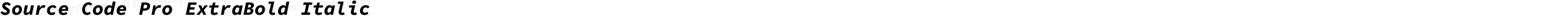 Source Code Pro ExtraBold Italic