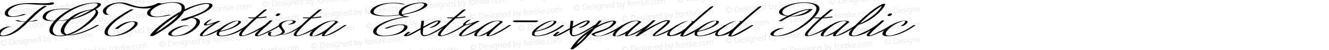 FOTBretista Extra-expanded Italic