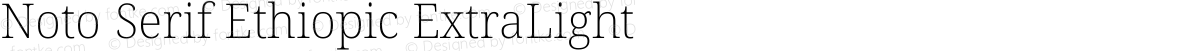 Noto Serif Ethiopic ExtraLight