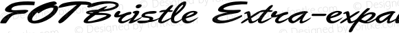 FOTBristle Extra-expanded Bold Italic