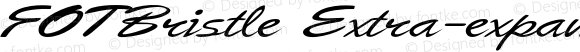 FOTBristle Extra-expanded Italic