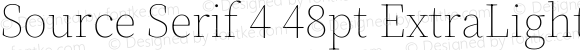 Source Serif 4 48pt ExtraLight