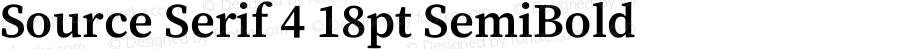 Source Serif 4 18pt SemiBold