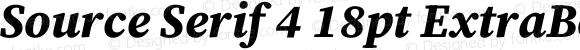 Source Serif 4 18pt ExtraBold Italic