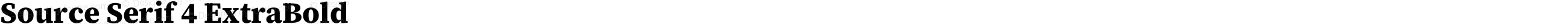 Source Serif 4 ExtraBold