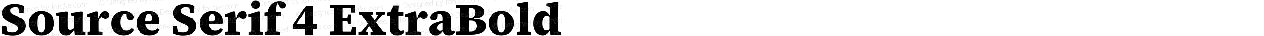 Source Serif 4 ExtraBold