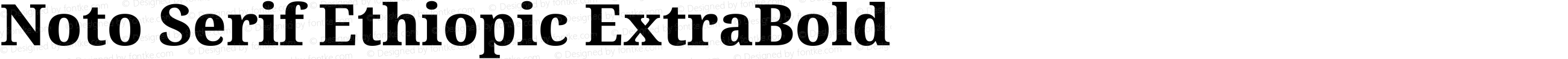 Noto Serif Ethiopic ExtraBold