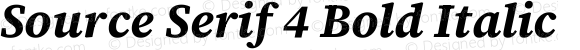 Source Serif 4 Bold Italic