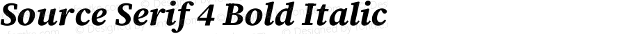 Source Serif 4 Bold Italic