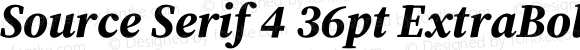 Source Serif 4 36pt ExtraBold Italic