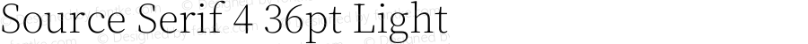 Source Serif 4 36pt Light