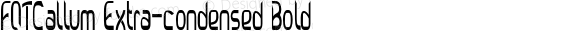 FOTCallum Extra-condensed Bold