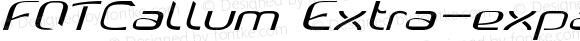 FOTCallum Extra-expanded Italic