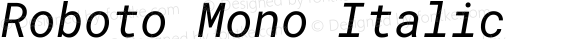 Roboto Mono Italic