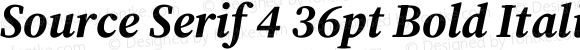 Source Serif 4 36pt Bold Italic